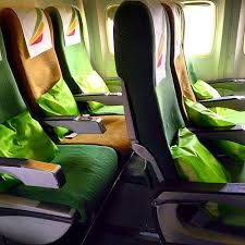 Ethiopian Airlines Economy fotografija unutrašnjosti