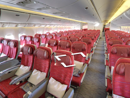 Qatar Airways Economy wewnątrz zdjęcia