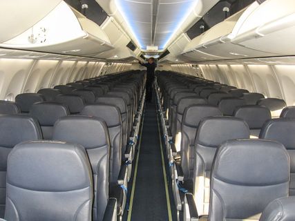Pobeda Airlines Economy didalam foto