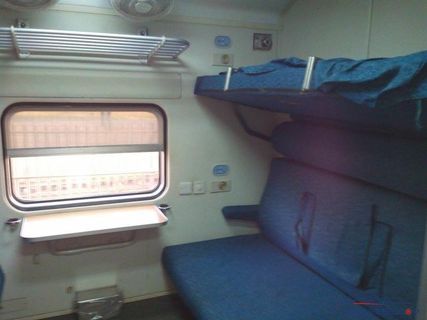 Bangladesh Railway Int AC Berth Innenraum-Foto