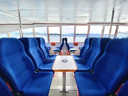Cinque Terre Ferries Standard Class inside photo