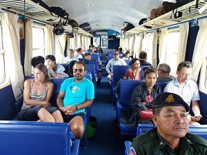 Cambodia Royal Railway Class II Fan inside photo