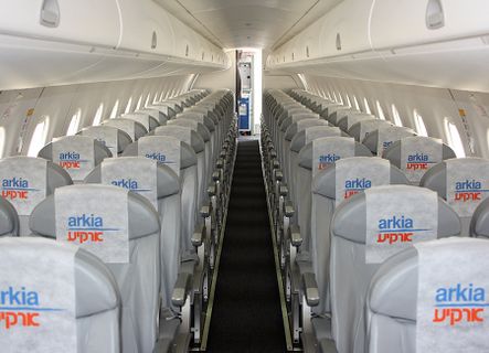 Arkia Israeli Airlines Economy fotografija unutrašnjosti