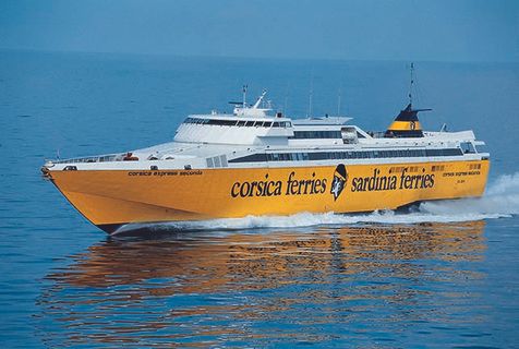 Corsica Ferries High Speed Ferry outside photo