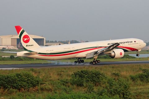 Biman Bangladesh Airline Economy outside photo