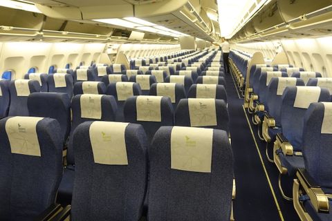 SATA Azores Airlines Economy binnenfoto