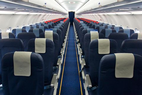 Brussels Airlines Economy binnenfoto