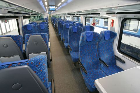 CD Unreserved 2nd Class Seat Innenraum-Foto