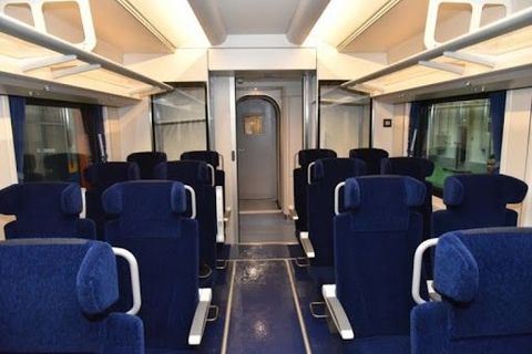Kazakhstan Railways Standard Seat inside photo