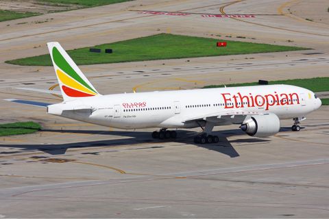 Ethiopian Airlines Economy Utomhusfoto
