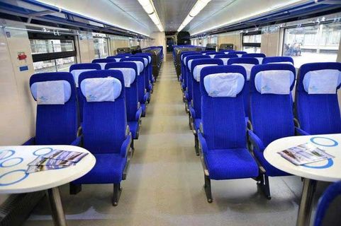 Ukrainian Railways 2nd Class Seat didalam foto