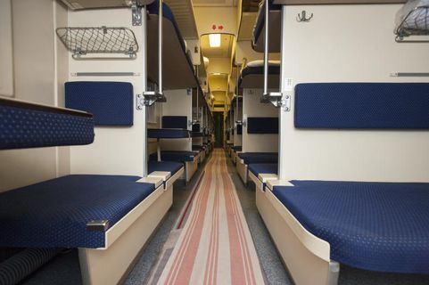 Russian Railways Couchette car Innenraum-Foto