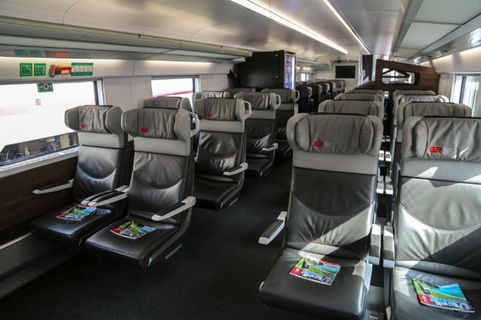 Georgian Railways 1st Class Seat inside photo