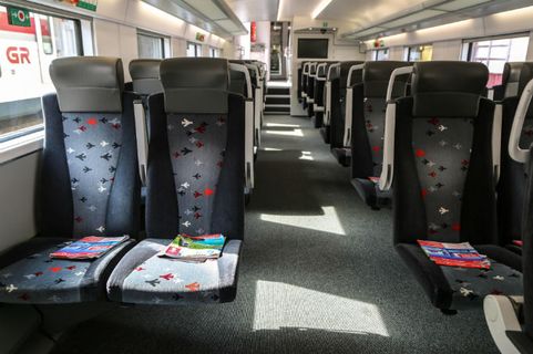 Georgian Railways 2nd Class Seat Innenraum-Foto