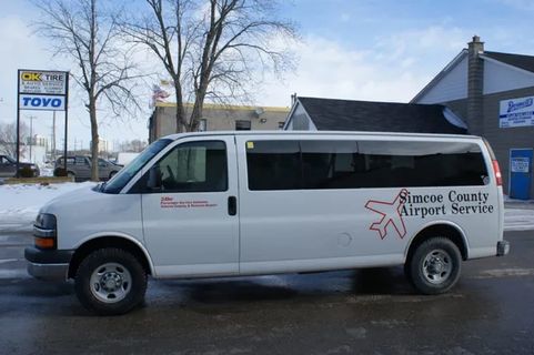 Simcoe County Airport Service Minivan outside photo