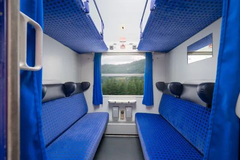 European Sleeper Couchette in Shared 4-woman compartment İçeri Fotoğrafı