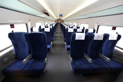 China Railway Second Class Seat binnenfoto