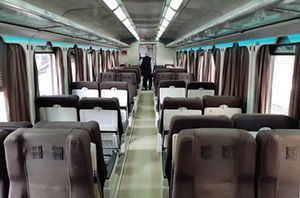 Egyptian Railways Second Class Spanish Express inside photo