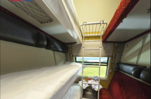 RegioJet Sleeping Cars Private Compartment 4 İçeri Fotoğrafı