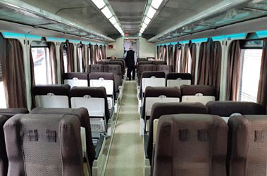 Egyptian Railways Class II AC inside photo