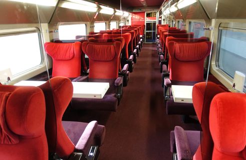 Thalys Premium Class fotografija unutrašnjosti