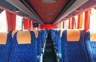 I Travel Bus Standard AC didalam foto