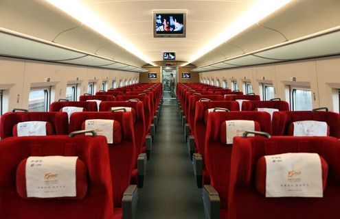 China Railway First Class Seat binnenfoto