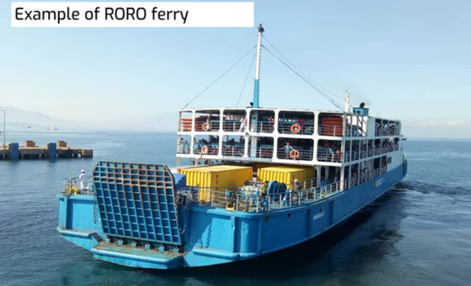 Ceres Transport Bus + Ferry didalam foto