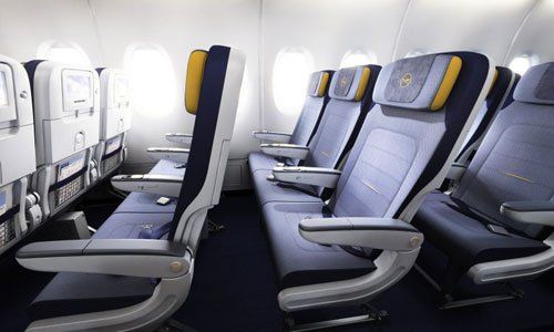 Lufthansa Economy binnenfoto