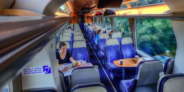 New Zealand Rail First Class Seat inside photo