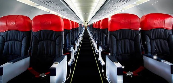 AirAsia India Economy didalam foto