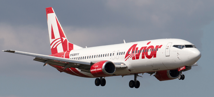 Avior Airlines Economy عکس از خارج