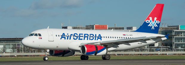 Air Serbia Economy outside photo